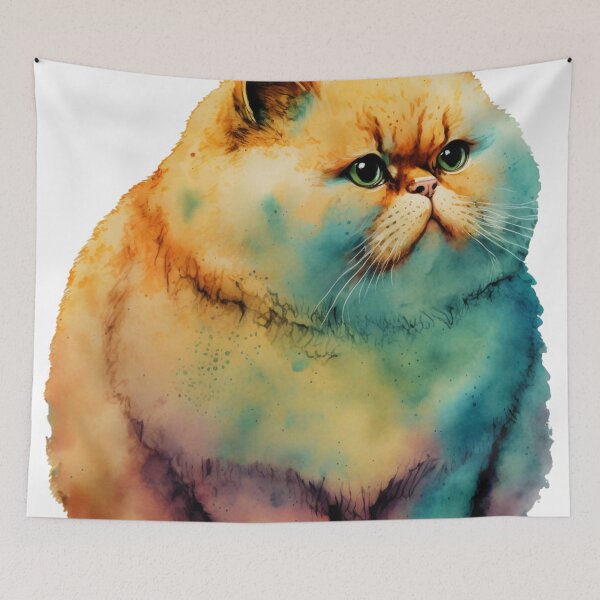 Item preview, Chonk cat watercolor 08 designed and sold by printiesart.