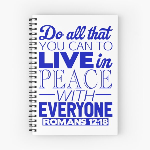 Item preview, Live In Peace With Everyone - Romans 12:18 designed and sold by plushism.