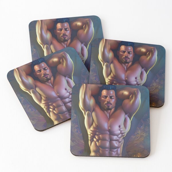 Item preview, Sleeping Hunk Relaxing in Bed  designed and sold by withdiamonds.