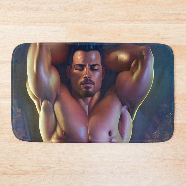Item preview, Sleeping Hunk Relaxing in Bed  designed and sold by withdiamonds.