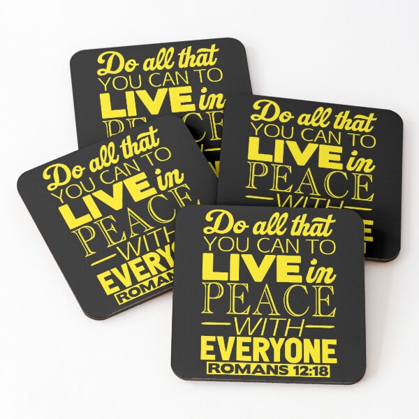 Item preview, Live In Peace With Everyone - Romans 12:18 designed and sold by plushism.