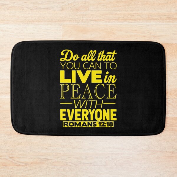 Item preview, Live In Peace With Everyone - Romans 12:18 designed and sold by plushism.