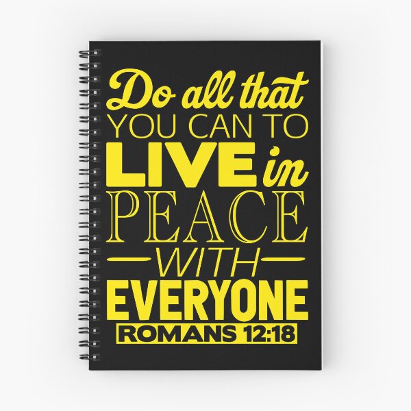 Item preview, Live In Peace With Everyone - Romans 12:18 designed and sold by plushism.