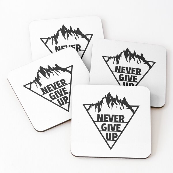 Item preview, NEVER GIVE UP - MOTIVATIONAL ARTWORK designed and sold by MotivationSpark.