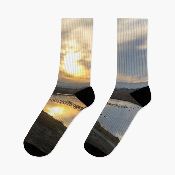 Item preview, Wetland Birds at Sunset Photograph designed and sold by Synteny.