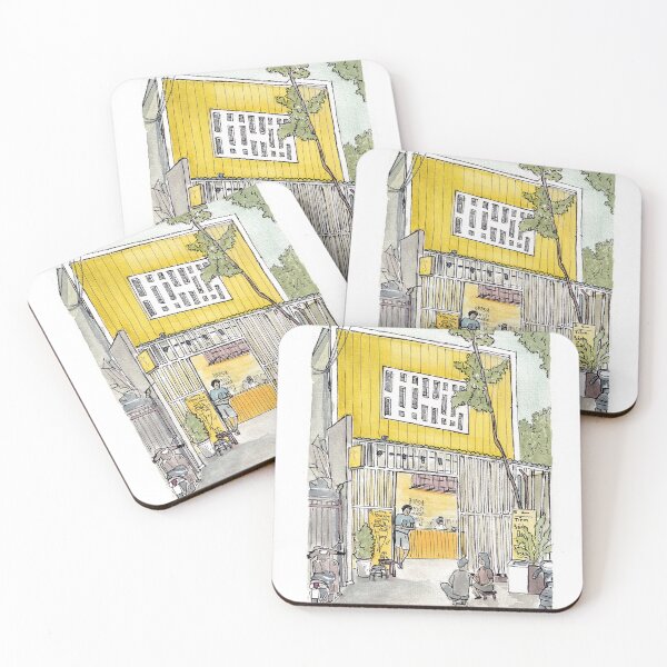 Item preview, Tinyhouse Saigon (Ho Chi Minh City) Vietnam Watercolor Illustration designed and sold by Wall-Art-Sketch.