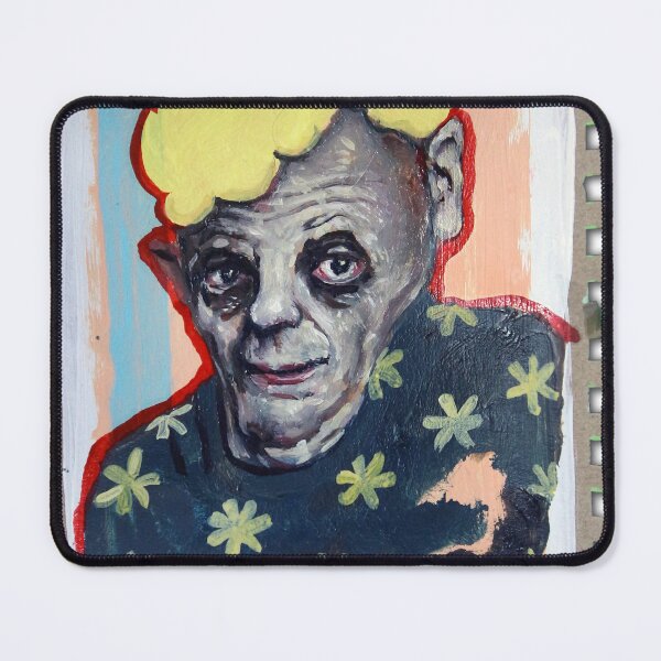 Item preview, Uncle Looking for Friend | The Shy Man | Bad Hero Portrait Lowbrow Pop Surreal Art | Cartoon Star | Mini Masterpieces | Original Oil Painting By Tyler Tilley designed and sold by Tyler Tilley.