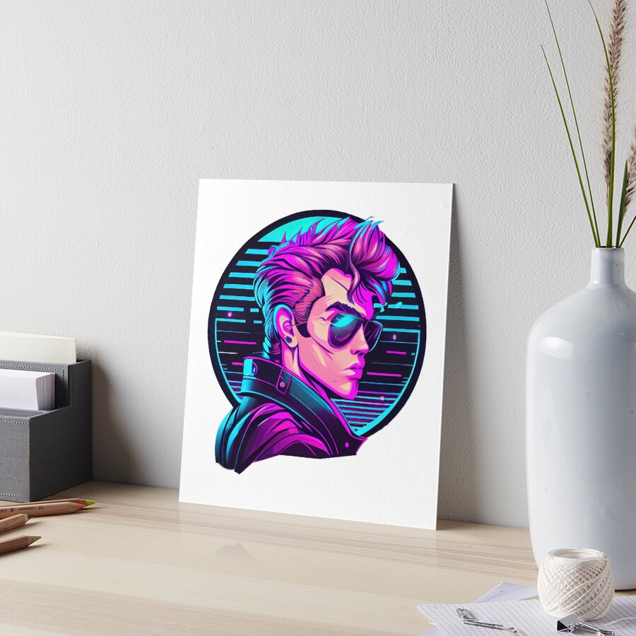 Retrowave Synthwave 80s Character Design For The Eighties Music