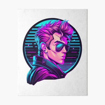 Retrowave Synthwave 80s Character Design For The Eighties