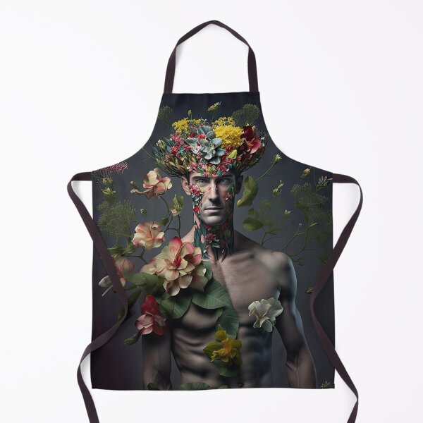Artikelvorschau, Digital created sexy man covered with flowers in fineart look entworfen und verkauft von mrlongfield.