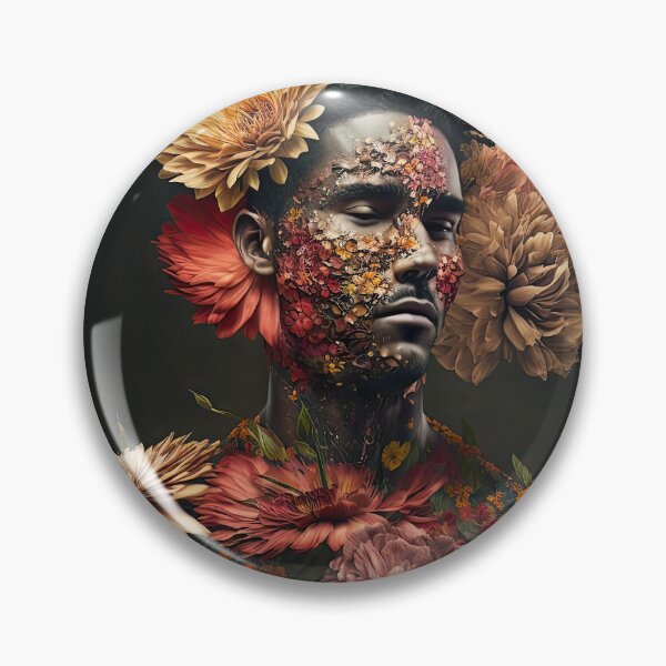 Artikelvorschau, Digital created sexy man covered with flowers in fineart look entworfen und verkauft von mrlongfield.