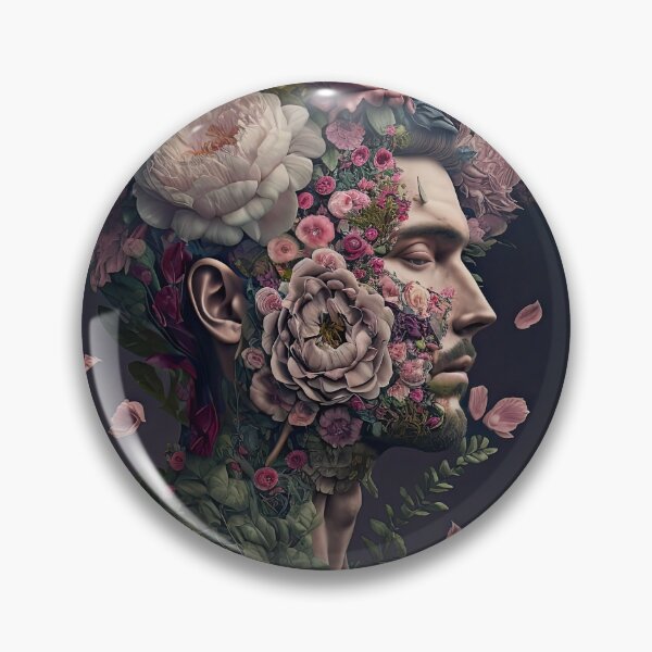 Artikelvorschau, Digital created sexy man covered with flowers in fineart look entworfen und verkauft von mrlongfield.