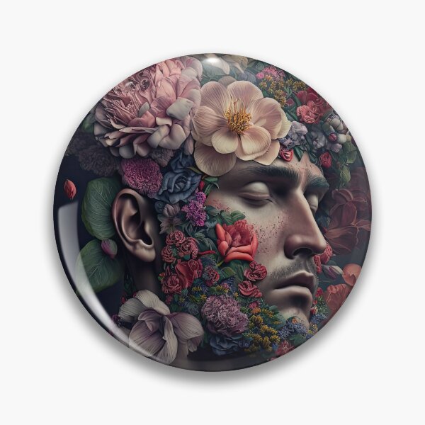Artikelvorschau, Digital created sexy man covered with flowers in fineart look entworfen und verkauft von mrlongfield.