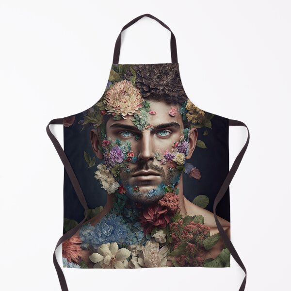 Artikelvorschau, Digital created sexy man covered with flowers in fineart look entworfen und verkauft von mrlongfield.