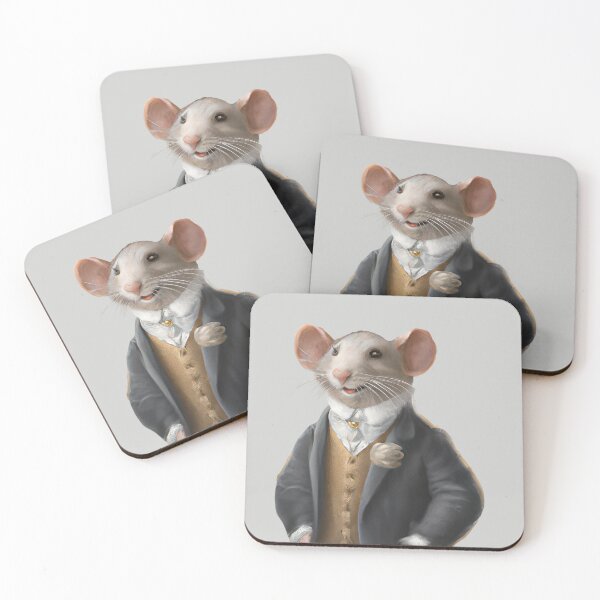 Item preview, Sir mouse, old masters animal portrait, dapper mouse, funny mouse illustration, mouse art, mouse sketch, watercolor mouse, nursery animal art designed and sold by Artsareus.