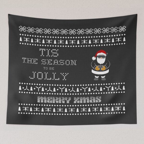 Item preview, Tis The Season To Be Jolly Drone Fan designed and sold by funpix-shop.