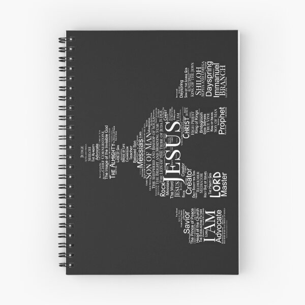 Item preview, All the Names of Jesus - Christian, Faith, Bible Verses Scriptures, The Name Above All Names - Genesis, Revelations, Colossians, John 3:16, Matthew 16:16, Isaiah 40:2 - The Holy Church Black designed and sold by zicutza.