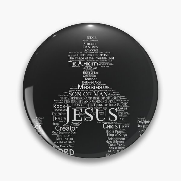 Item preview, All the Names of Jesus - Christian, Faith, Bible Verses Scriptures, The Name Above All Names - Genesis, Revelations, Colossians, John 3:16, Matthew 16:16, Isaiah 40:2 - The Holy Church Black designed and sold by zicutza.