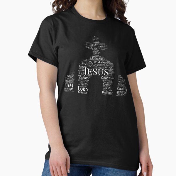 Item preview, All the Names of Jesus - Christian, Faith, Bible Verses Scriptures, The Name Above All Names - Genesis, Revelations, Colossians, John 3:16, Matthew 16:16, Isaiah 40:2 - The Holy Church Black designed and sold by zicutza.
