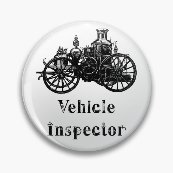 Item preview, 'Vechicle Inspector' Automotive Design - Retro Illustration for T-shirts, mugs, phone cases and other accessories designed and sold by Ridiculam Toga.