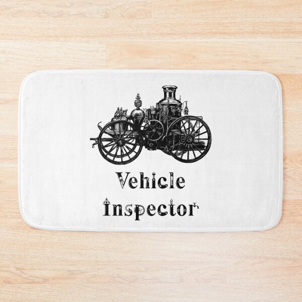 Item preview, 'Vechicle Inspector' Automotive Design - Retro Illustration for T-shirts, mugs, phone cases and other accessories designed and sold by Ridiculam Toga.