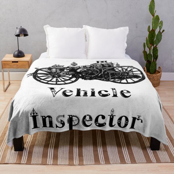 Item preview, 'Vechicle Inspector' Automotive Design - Retro Illustration for T-shirts, mugs, phone cases and other accessories designed and sold by Ridiculam Toga.