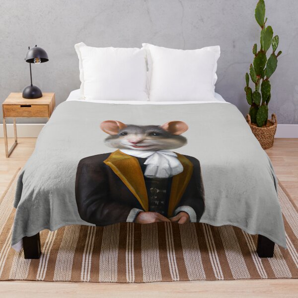 Item preview, Sir mouse, old masters animal portrait, funny mouse illustration, mouse art, mouse sketch, watercolor mouse, nursery animal art, portrait designed and sold by Artsareus.