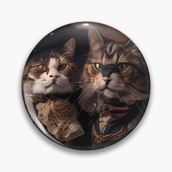 Item preview, Beautiful couple of Steampunk cats cat love animal pet fantasy designed and sold by ladarkepoque.