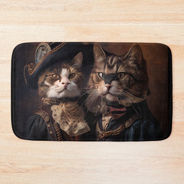 Item preview, Beautiful couple of Steampunk cats cat love animal pet fantasy designed and sold by ladarkepoque.