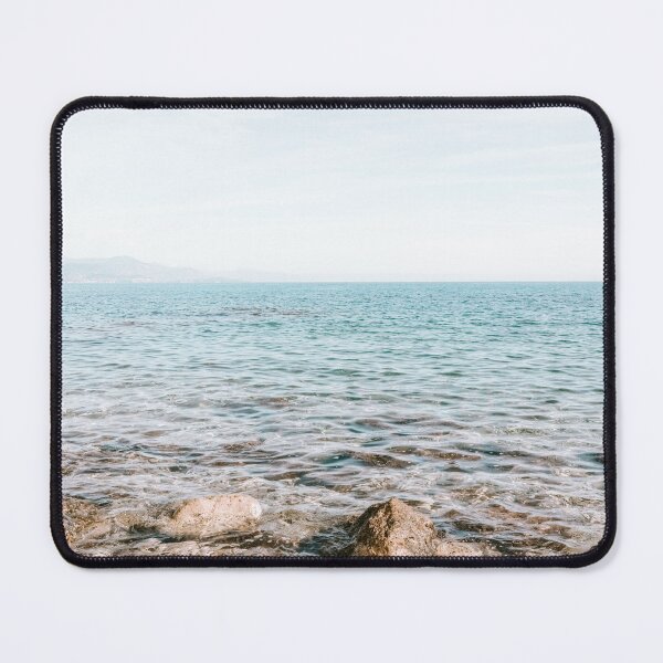 Item preview, Sea Waves Rocky Beach Print, Antibes Beach, French Riviera Beach, Summer Sea Waves, Cote D'Azur Beach Print, Ocean Print designed and sold by radub85.