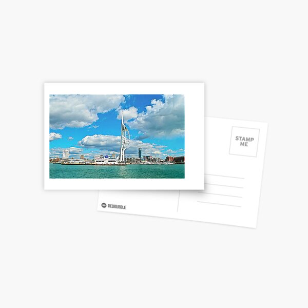 Spinnaker Tower panaromic view at Portsmouth Harbour Postcard
