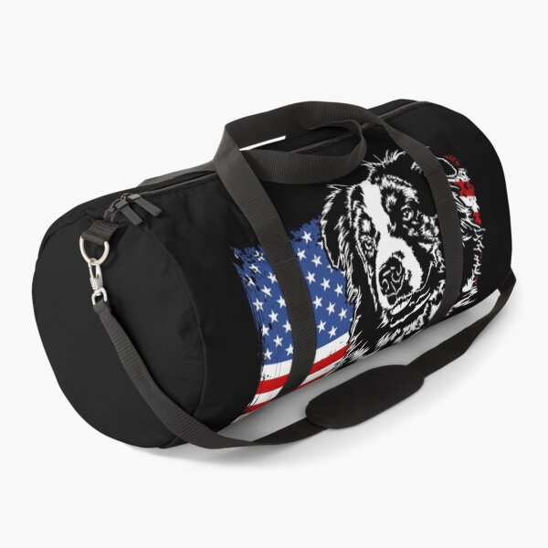 Item preview, Australian Shepherd Flag Patriotic Dog Canine Portrait designed and sold by dogarts.