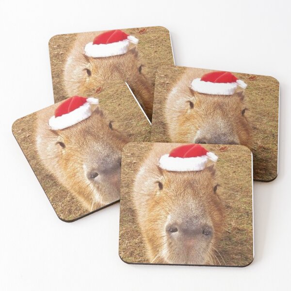 Item preview, Christmas capybara designed and sold by FunkisDesignes.