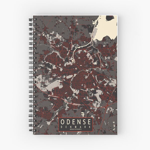 Item preview, Odense City Map of Funen, Denmark - Vector designed and sold by deMAP.