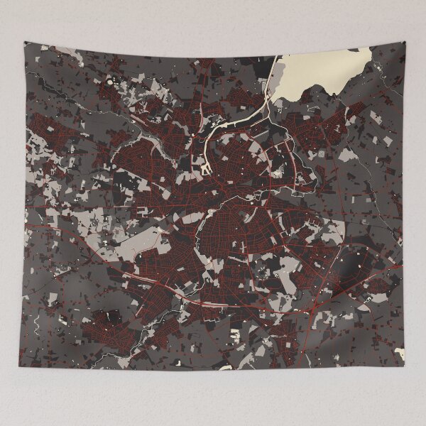 Item preview, Odense City Map of Funen, Denmark - Vector designed and sold by deMAP.