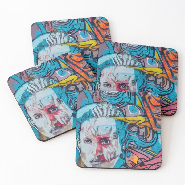 Item preview, Colorful street art, graffiti urban art texture wallpaper designed and sold by patterncrow.