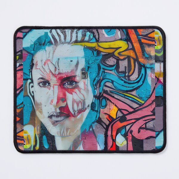 Item preview, Colorful street art, graffiti urban art texture wallpaper designed and sold by patterncrow.