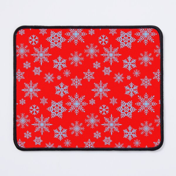 Item preview, Blue Winter Snowflake Pattern - Merry Christmas Holiday - Red Background designed and sold by TheKnightWriter.