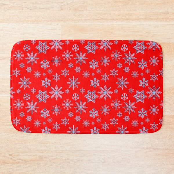 Item preview, Blue Winter Snowflake Pattern - Merry Christmas Holiday - Red Background designed and sold by TheKnightWriter.