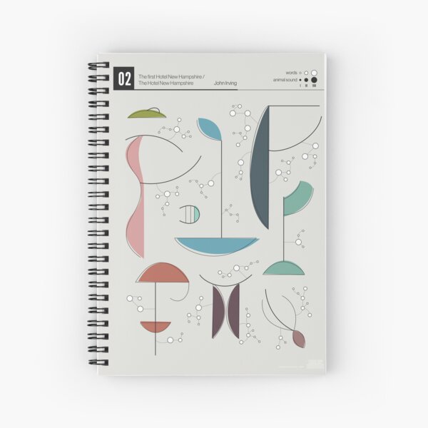 Chapter 02 The Hotel New Hampshire - Data-art Spiral Notebook
