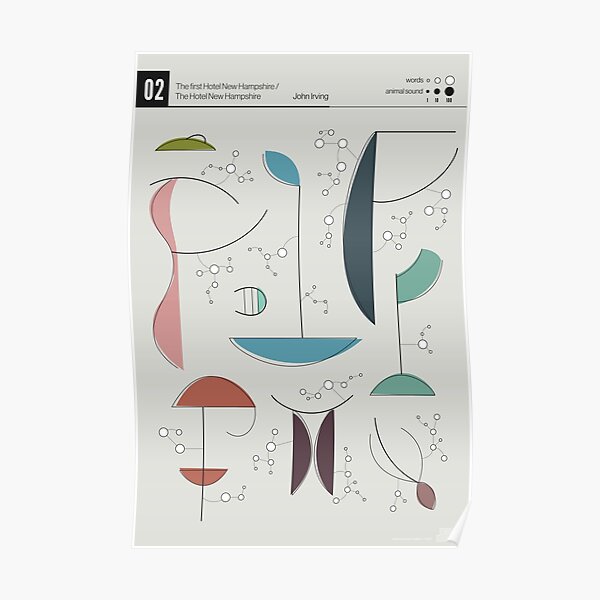 Chapter 02 The Hotel New Hampshire - Data-art Poster