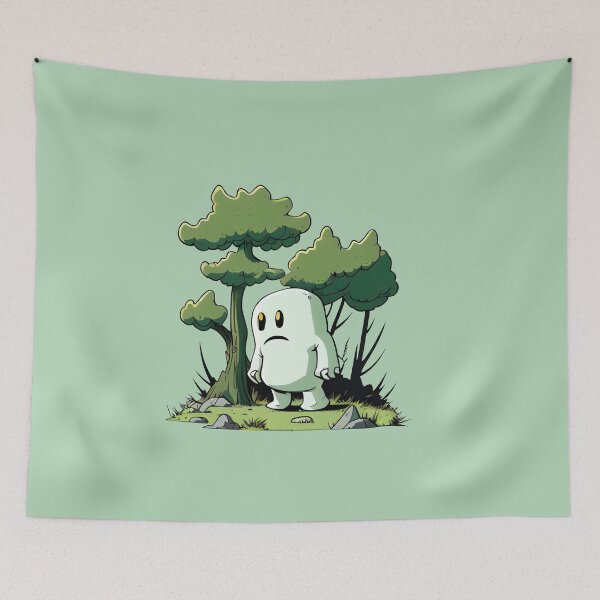 Item preview, Sad Ghost Wandering in Forest designed and sold by KOTOdesign.