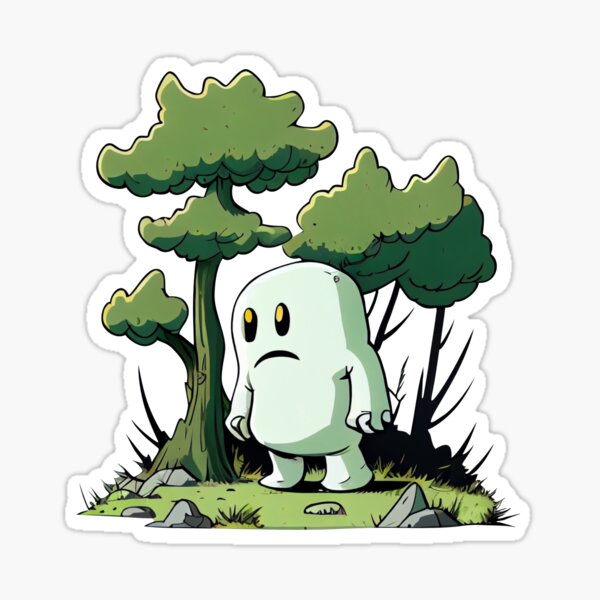 Artikel-Vorschau von Trauriger Geist, der im Wald wandert, designt und verkauft von KOTOdesign.