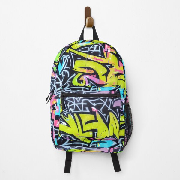 Item preview, Colorful graffiti street art tags wallpaper designed and sold by patterncrow.