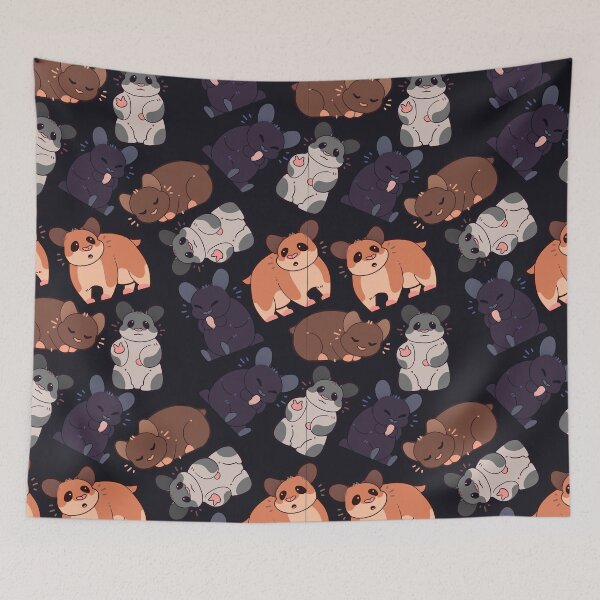 Item preview, Cute pet hamster pattern designed and sold by Mossysplashart.