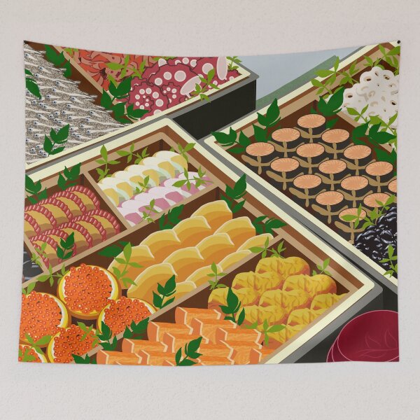 Item preview, Japanese New Year Traditional Food (Osechi-ryōri) designed and sold by DreamFruit11.