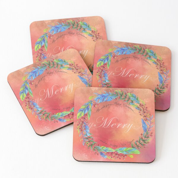 Merry, Merry Coasters (Set of 4)