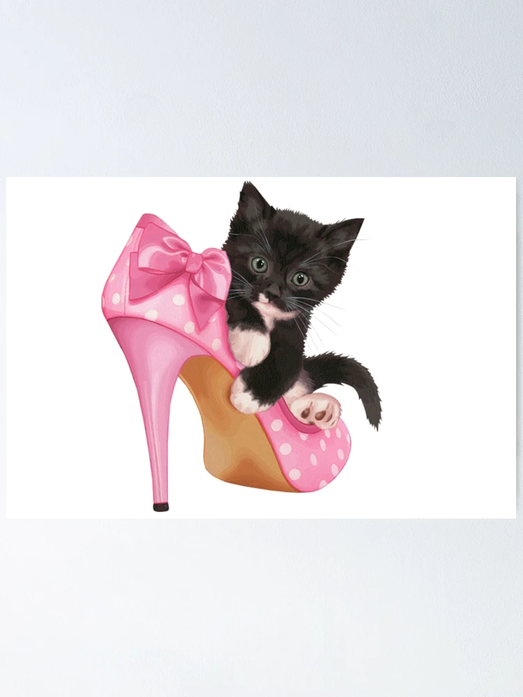 Cute Kitten with Shoe