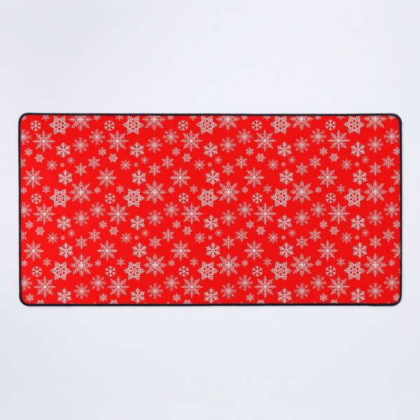 Item preview, Silver Winter Snowflake Pattern - Merry Christmas Holiday - Red Background designed and sold by TheKnightWriter.