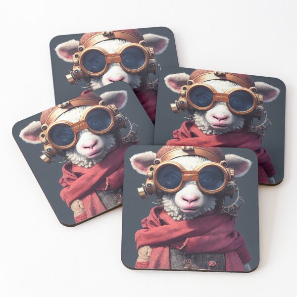 Item preview, Pirate Cyberpunk Sheep - Anthropomorphic designed and sold by MimozaStudio.